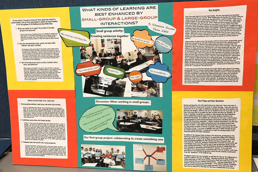 Teachers Study Making Learning Visible - University High School